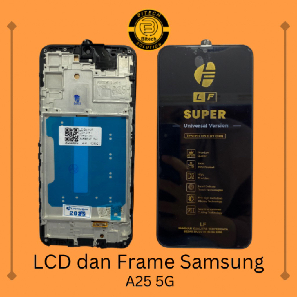 lcd touchscreen samsung A25 5G / lcd dan frame samsung A25 5G Super LF