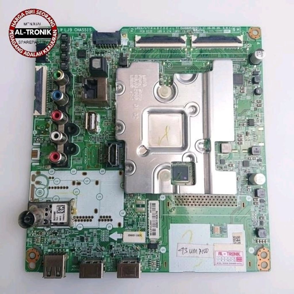 MAINBOARD TV LED LG 43 INCH MODEL 43UM7100PTA MOTHERBOARD MOBO MODUL MESIN LG 43UM7100 43UM