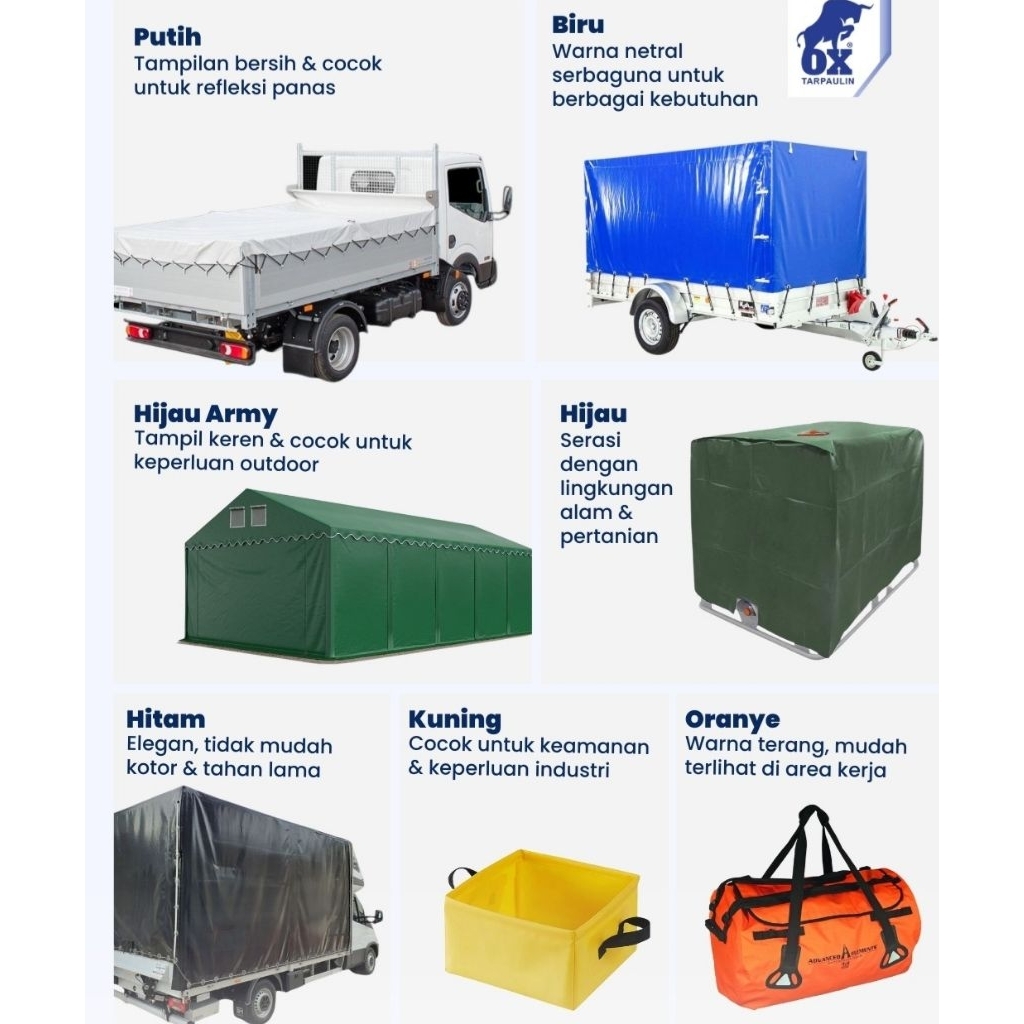 "Jual Produk Terpal Terpaulin, Pvc, Semi karet, orchid serbaguna untuk Truk, Kolam Dll.. ''