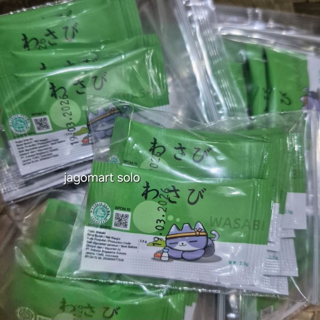 

Wasabi Halal 2,5 gr 10 Sachet
