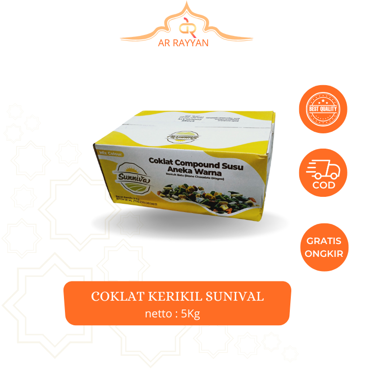 

Coklat kerikil Turkiye 5kg / Coklat kerikil Sunival
