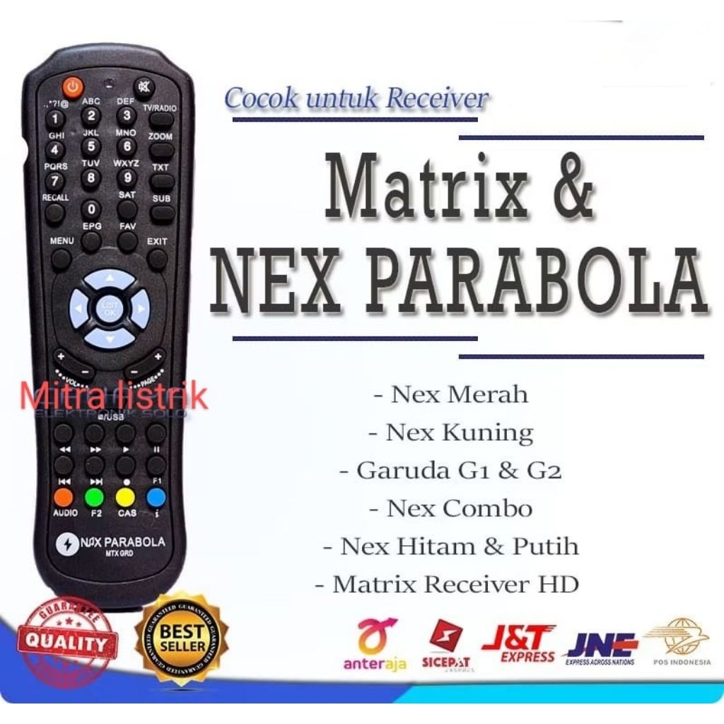 remot receiver parabola/remote parabola matrix/Nex parabola