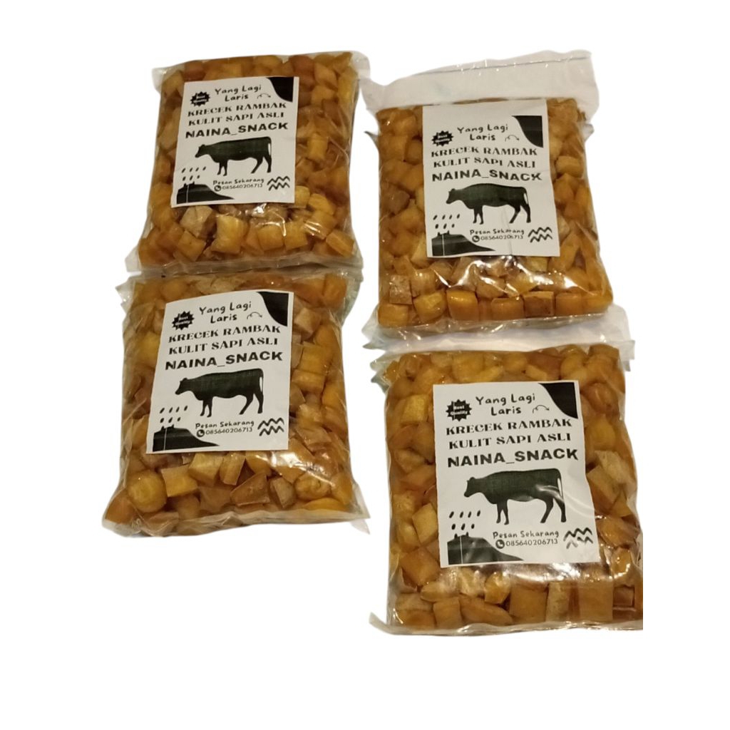 

krecek krupuk rambak kulit sapi super kemasan isi 500 gram