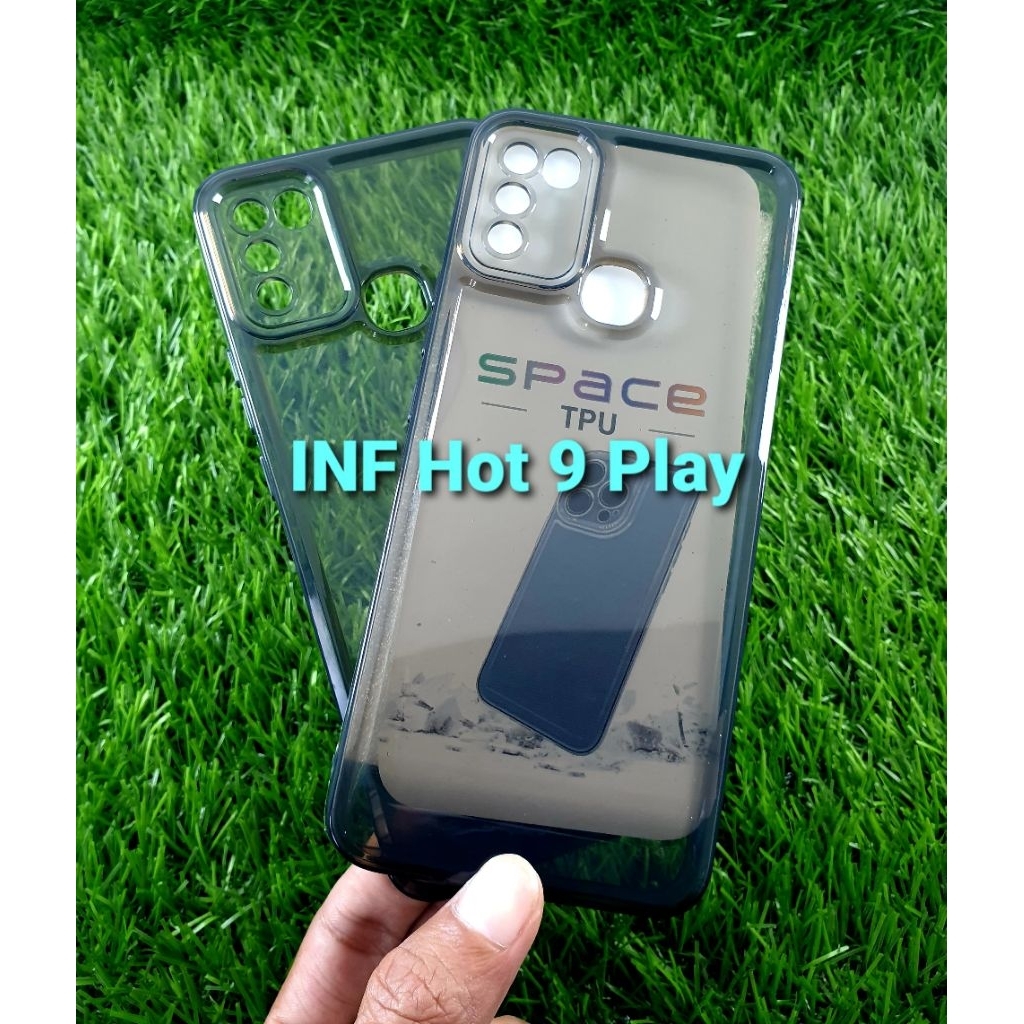 GREY Silikon Soft case bening Space Infinix Hot 9 Play