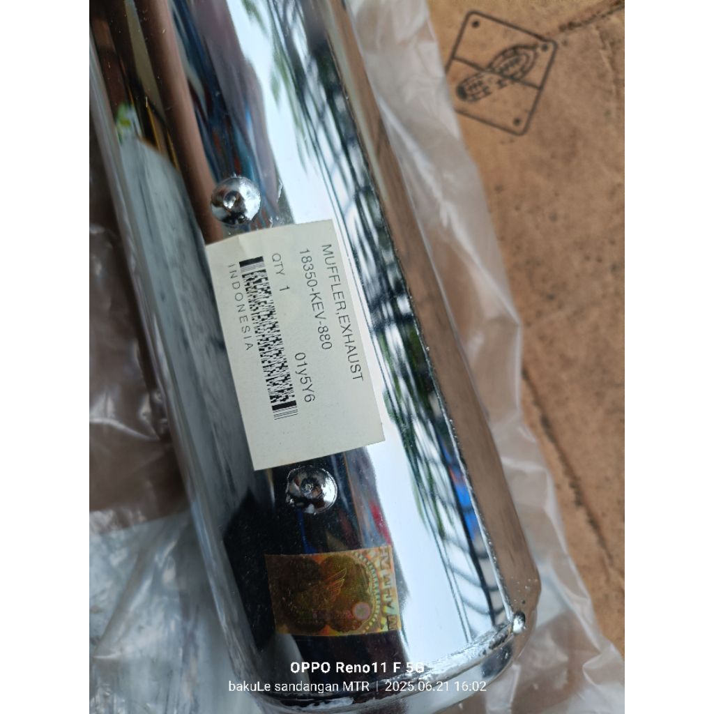 knalpot Muffler Honda Astrea Supra x XX V 100 original AHM 18350 KEV 880
