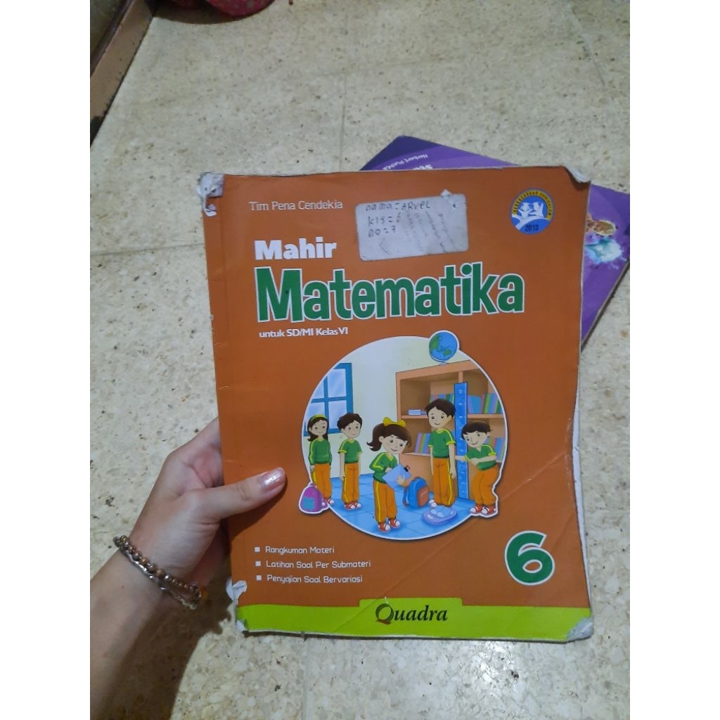 preloved buku SD kelas 6 Quadra mahir matematika 6