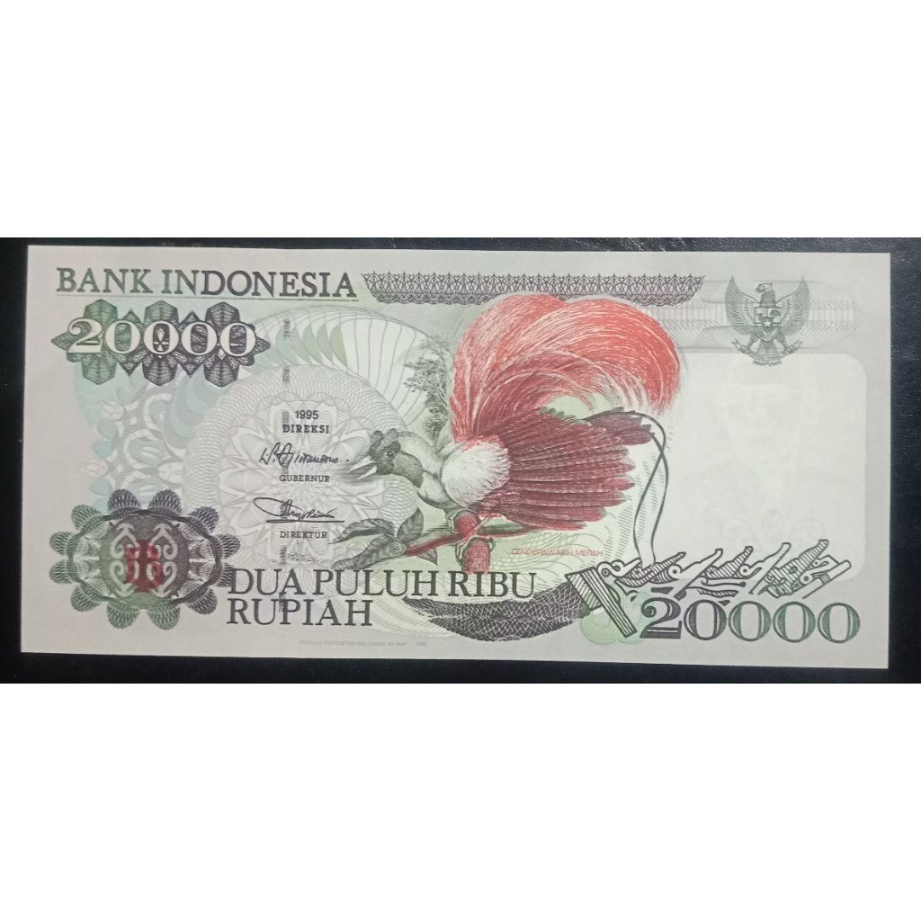 UANGKUNO 20.000 RUPIAH CENDRAWASIH THN 1995/1996