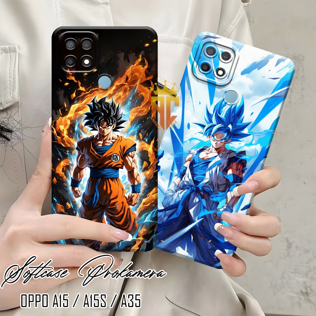Softcase Prokamera OPPO A15 / A15S / A35 Motif Dragon ball Anime  - Case Oppo a15 - Case Hp [CPO28]]