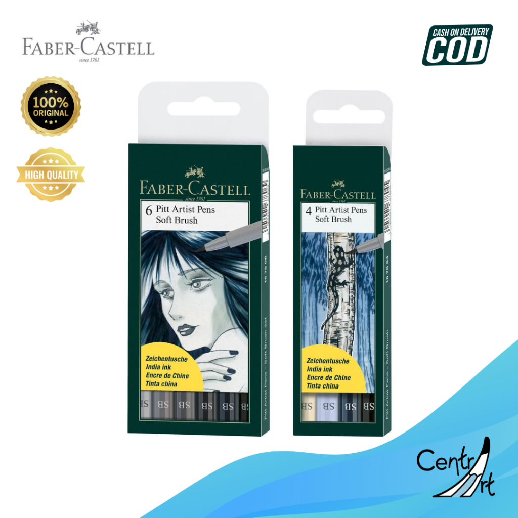 

Faber-Castell PITT Artist Brush Pen Set 4 dan 6 - Soft Brush