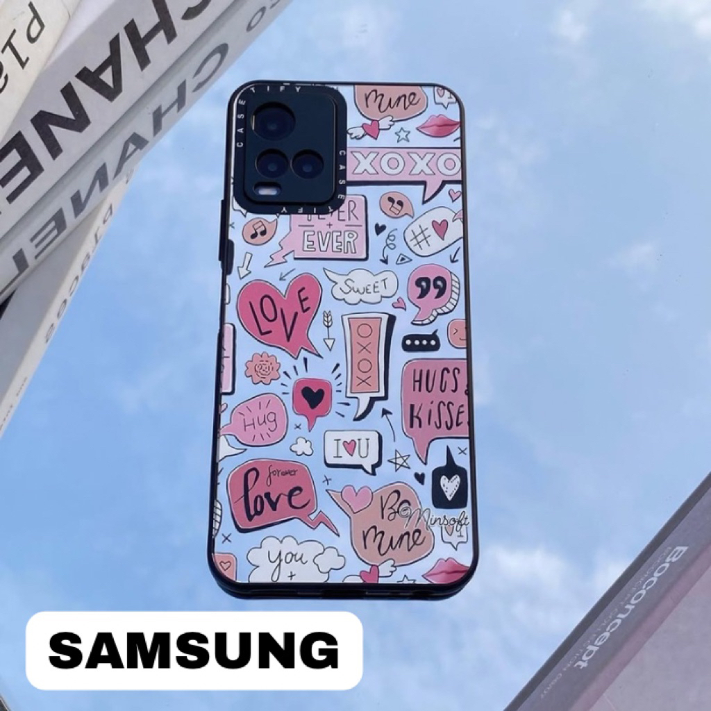 CASETIFY MIRROR PINK CASETIFY XOXO PINKY TYPE SAMSUNG A33 A13 A14 A53 A04 A04E A03 A03S S21 FE S22 U