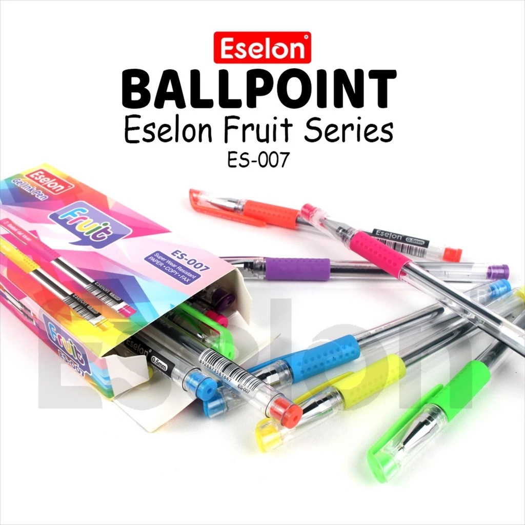 

12pcs Pulpen Gel FRUIT ES-007 / 1pak Pulpen Gel Office 0,5mm