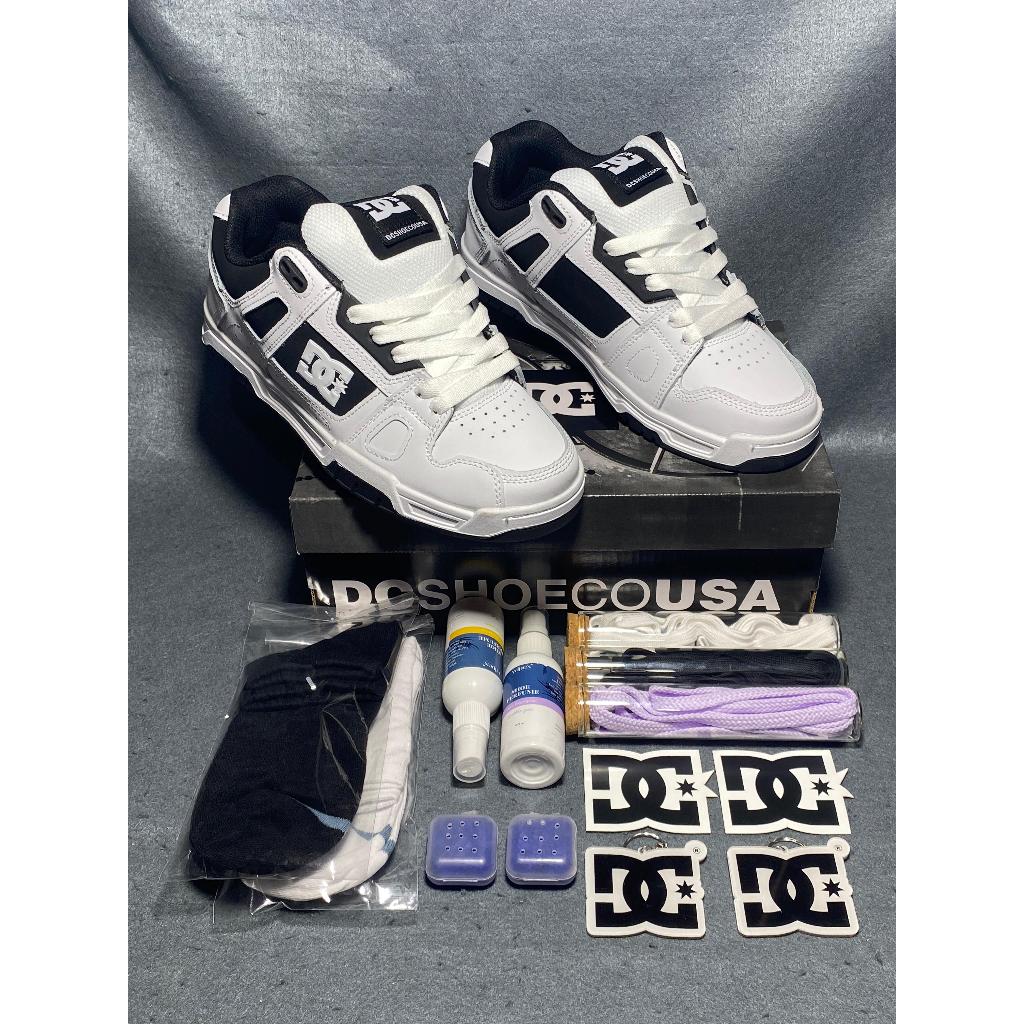 Sepatu Skate DC Stag White/Black Realpict 100% BNIB Global Ukuran 40-45