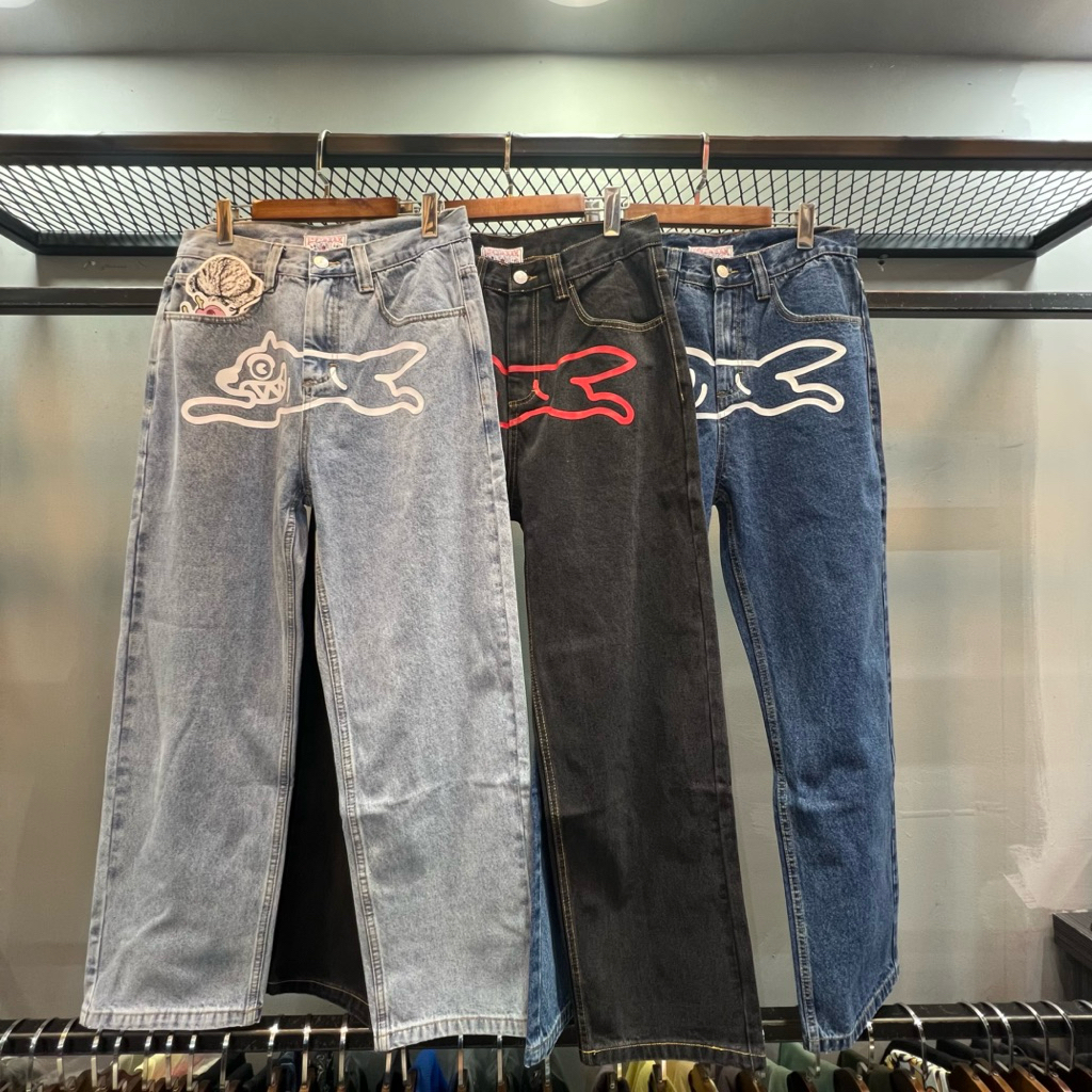 Celana Jeans Pria BBC Icecream Running Dog Denim Jeans PM