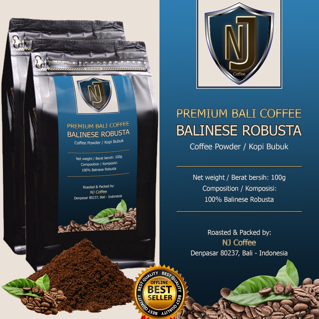 

BALINESE ROBUSTA BUBUK | COFFEE POWDER | PREMIUM BALI COFFEE | 100 Gram | 250 Gram | 500 Gram