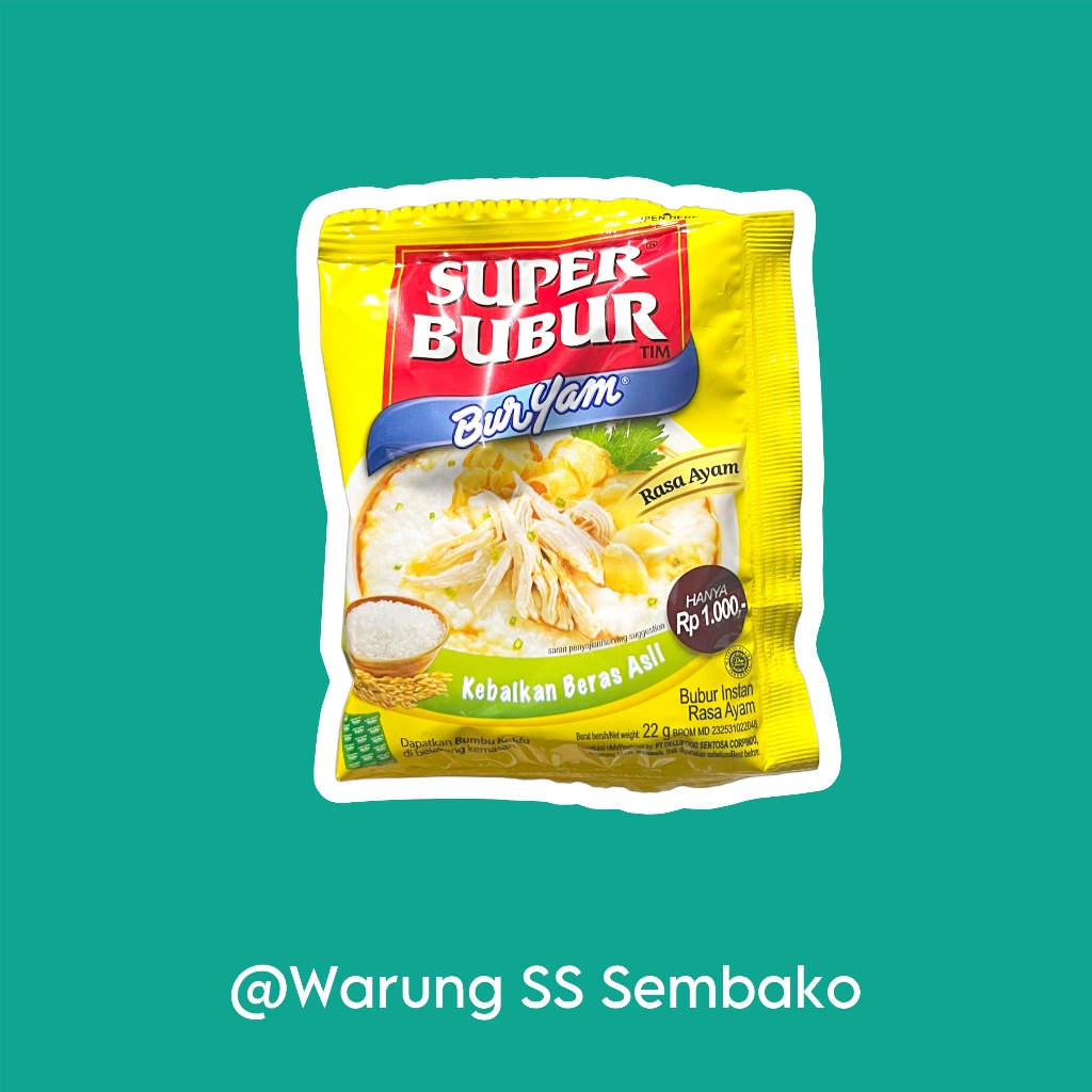 

Super Bubur Instan Buryam sachet kecil