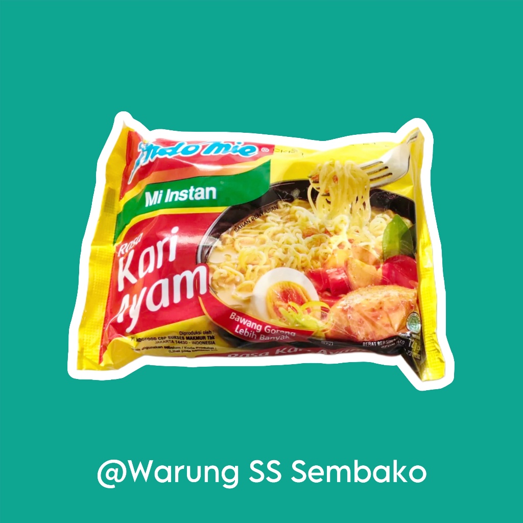 

Indomie Mi Instan Rebus Rasa Kari Ayam 1 pcs
