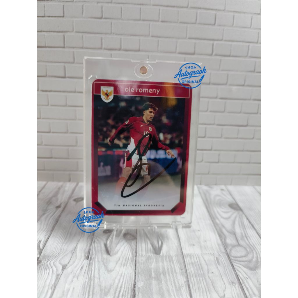 Photocard Original sign striker timnas Indonesia Ole Romeny bertanda tangan asli
