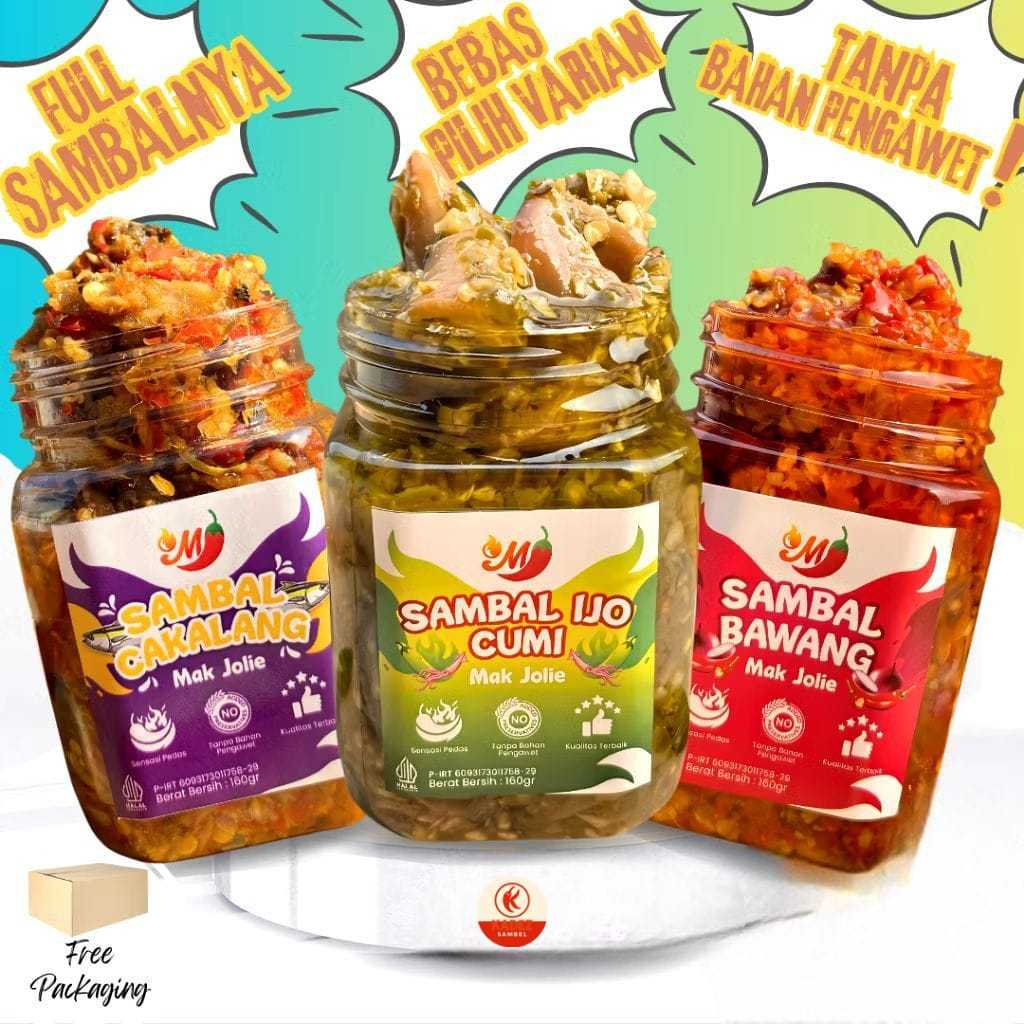 

Sambal 160 Gram Enak Sambal Sambal Cumi Pedas Enak Sambal Teri