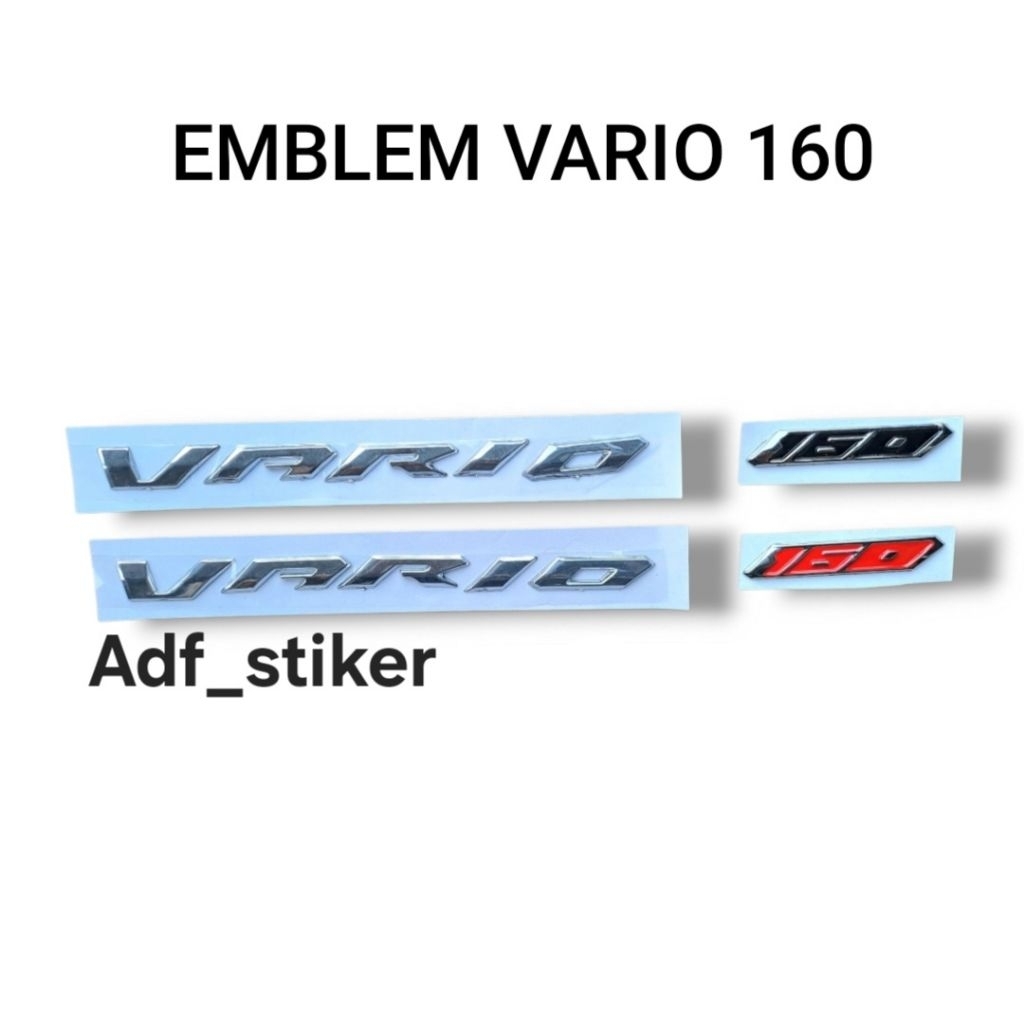 emblem vario 160 / emblem logo vario 160 timbul 3D vario 160
