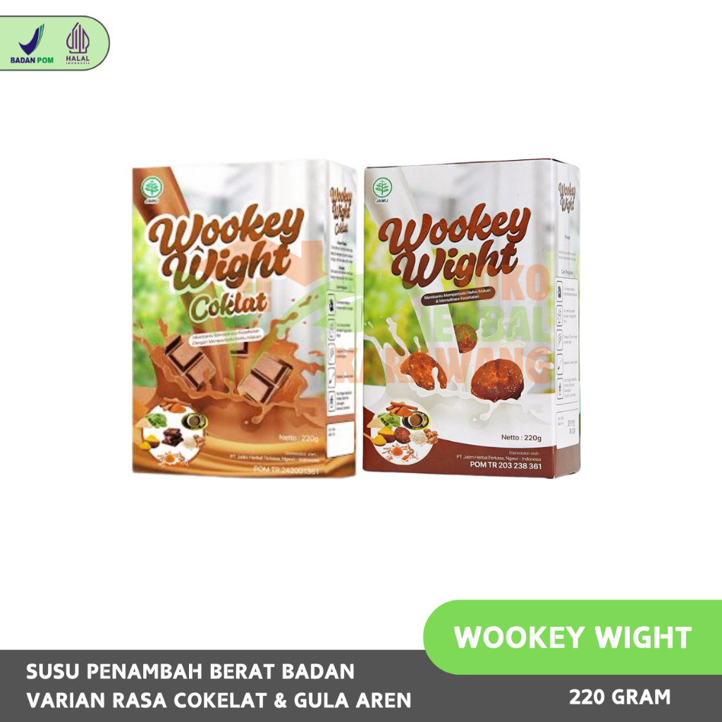 

Wookey Weight 100% Original – Susu Penggemuk Badan Alami Isi 200gr