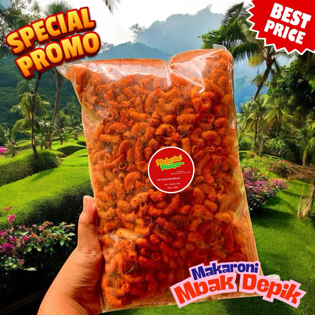 

Makaroni Pedas Pedesin! 250gr – Tantangan Camilan!