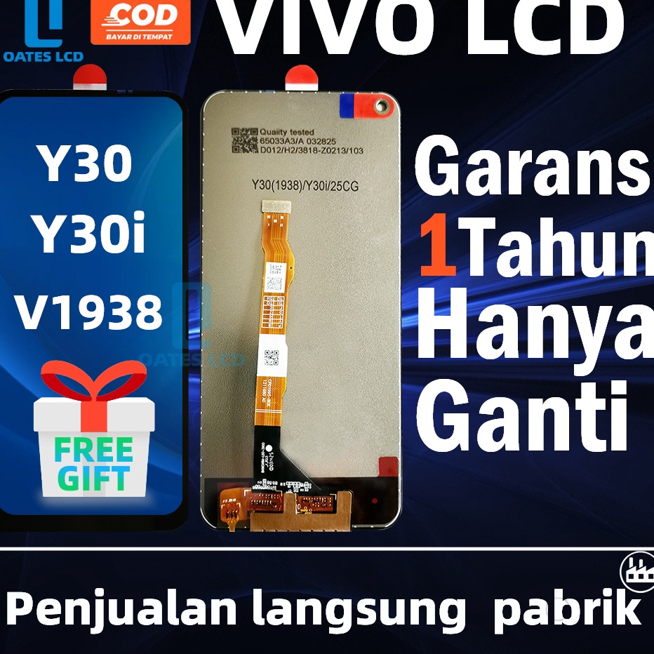 LCD VIVO Y3Y3I219V1938 UNIVERSAL Fullset Touchscreen Ori OEM LCD Hp OG CrownOates