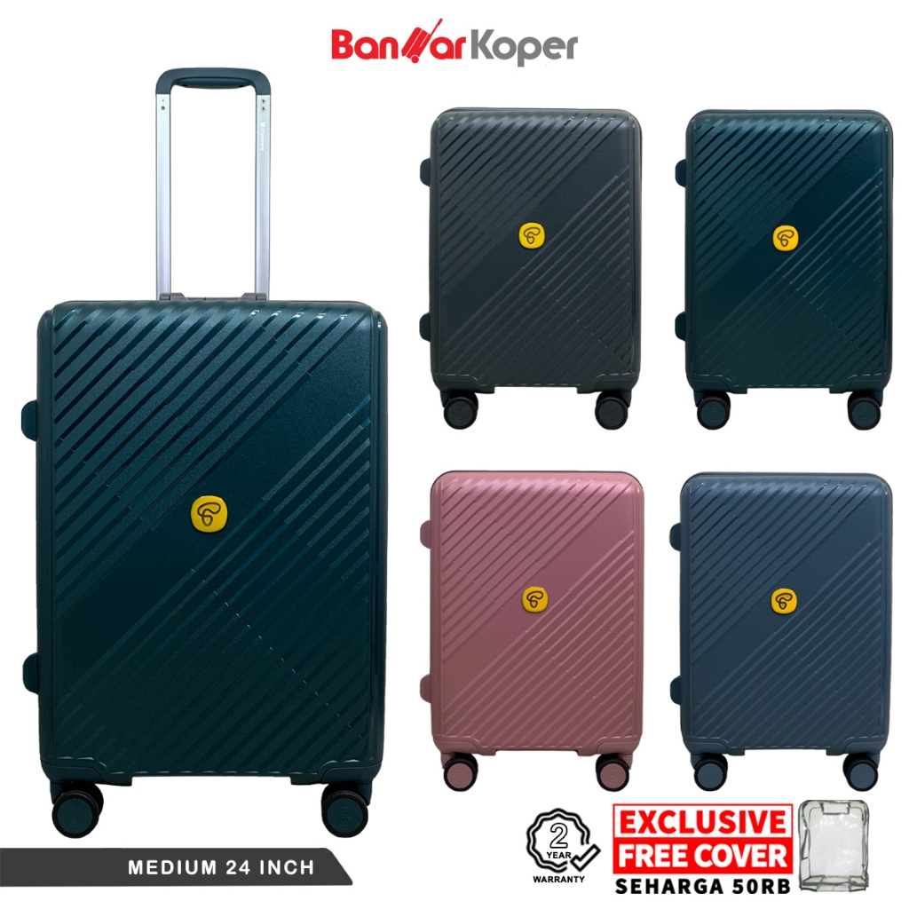 President SPP70 Koper 24 Inch Hardcase Polypropylene Anti Pecah Nonzipper TSA