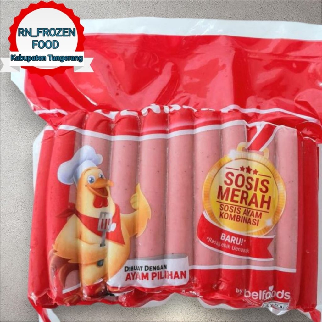 

BELFOODS Ueenak Sosis Merah 700 Gram | Sosis Ayam Kombinasi