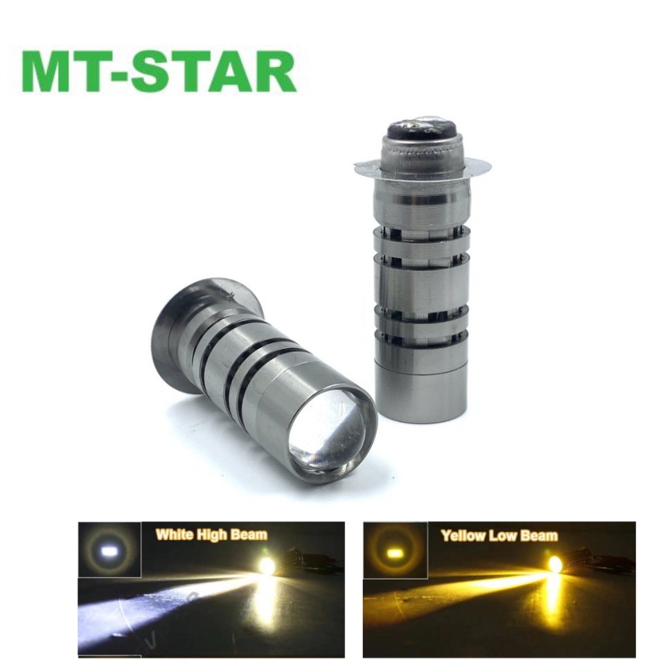 Hot  MT STAR Lampu Led Depan Motor H6 MT Star Laser D2 Putih Kuning AC DC Motor Super Terang