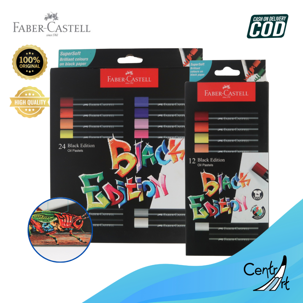 

Faber Castell SuperSoft Black Edition Oil Pastels 24 dan 12 Set