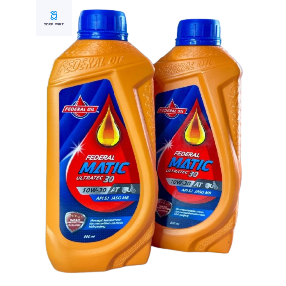 Oli Federal Matic Orange 800ml Oli Mesin Motor Matic Federal Orange 0,8ml Oli Mesin Matic