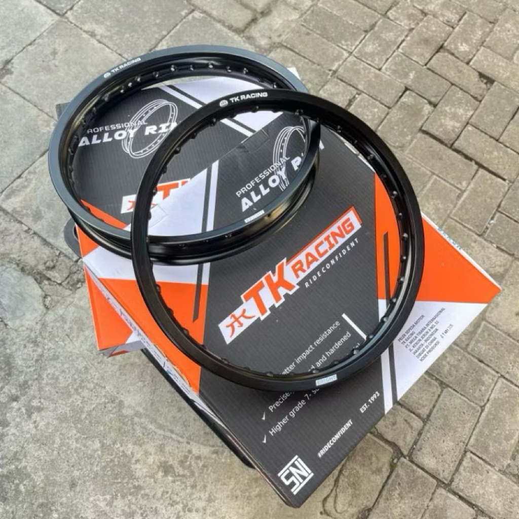 VELG TK RACING 160 185 RING 17 VELG TK RACING HITAM GLOSSY UK 160 185 RING 17