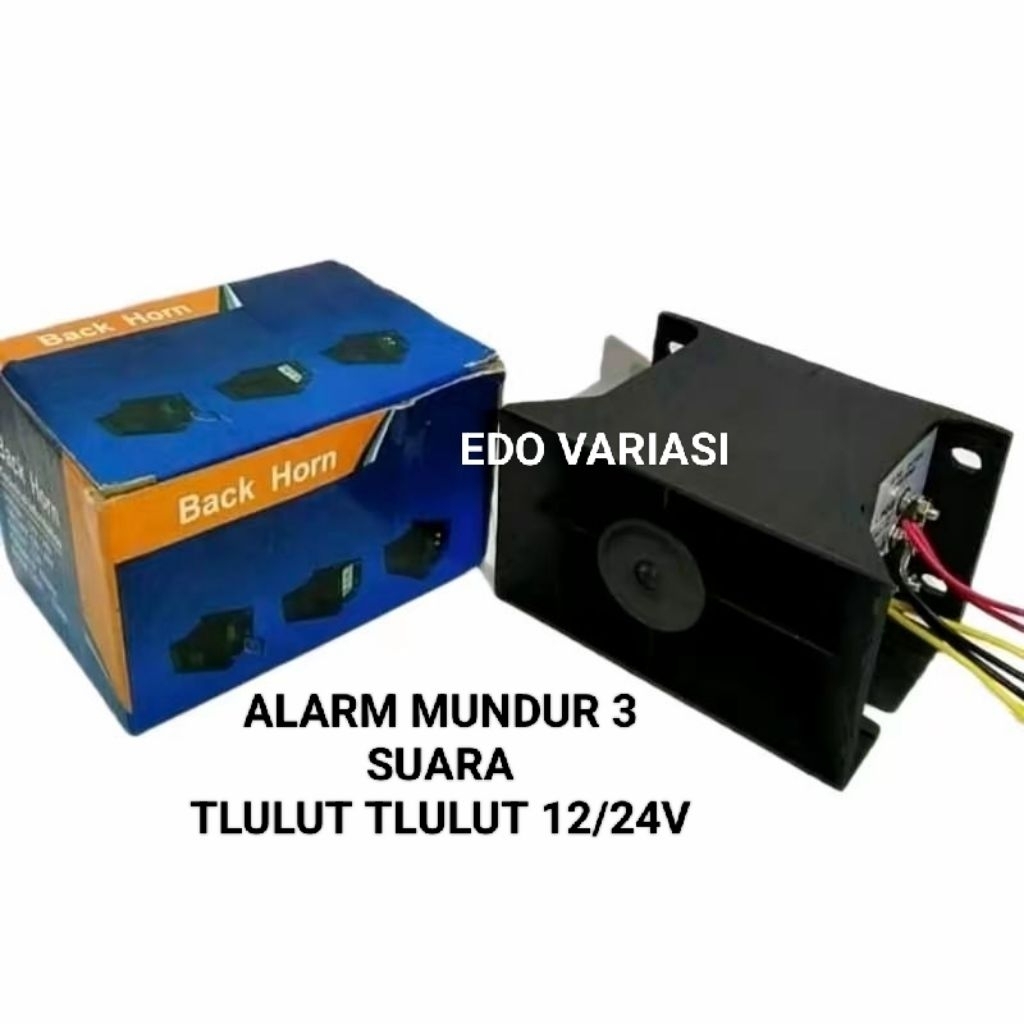 Alarm Mundur 3 Suara Back Horn Atret & Rem Mobil Truck Bus 12 24V