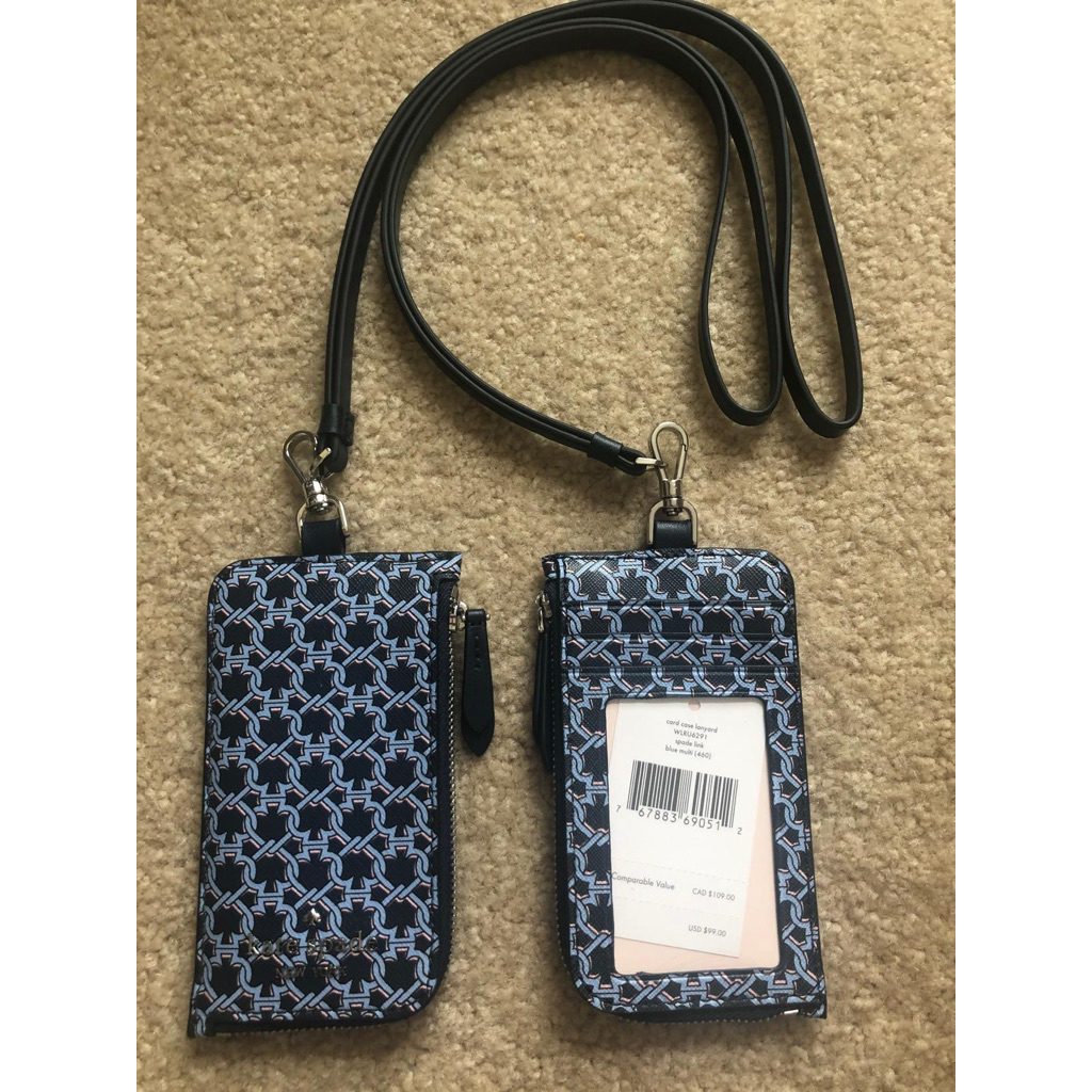 

KS Link Card Case Lanyard Blue Multi AUTHENTIC