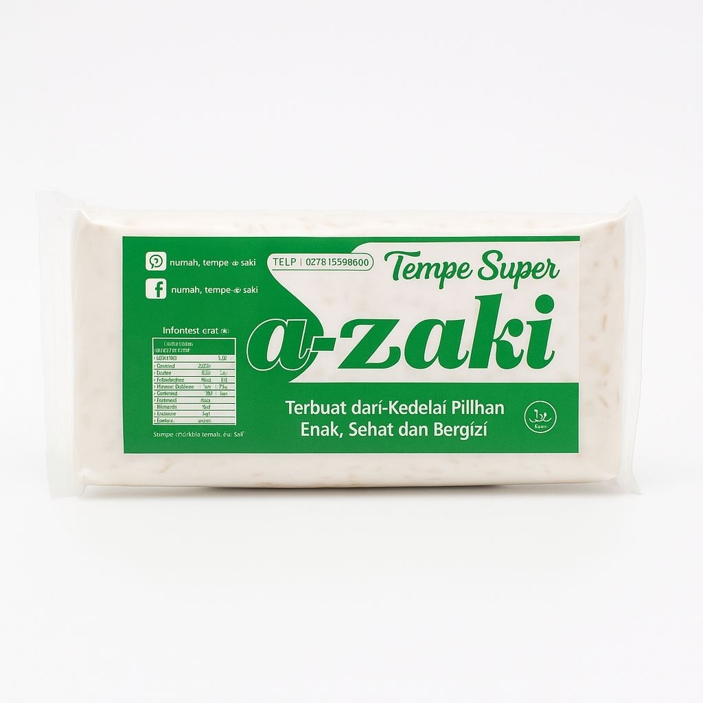 

Tempe Azaki Premium - Tempe Siap Masak 200gr