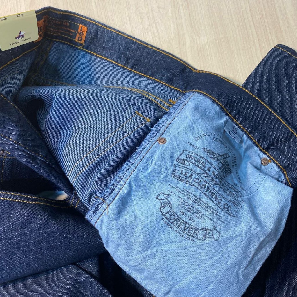 new celana jeans panjang pria lea 606 standar reguler basic original hight quality size 28 - 44