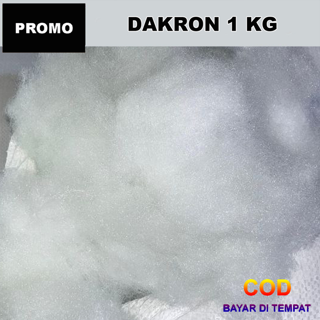 COD Dakron Silikon 1 kg (1000 Gram) Dacron Silicone Grade A 1kg untuk Isi Bantal dan Boneka