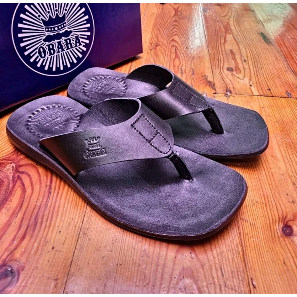 SANDAL KASUAL PRIA KULIT ASLI // SANDAL KULIT PRIA // SANDAL SLIDE PRIA ASLI KULIT