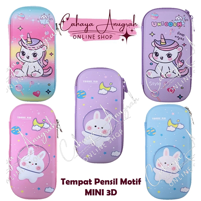 

Tempat Pensil Anak Aneka Motif Unicorn & Bunny Mini 3D
