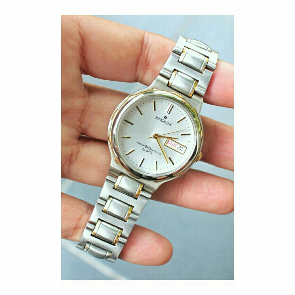 jam tangan dress watch Jerman gaya klasik Junghans