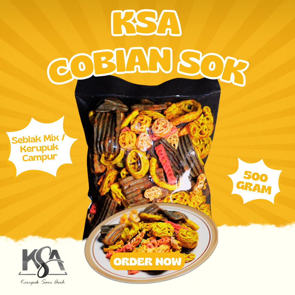 

Kerupuk Seblak Mix / Kerupuk Campur Pedas Daun Jeruk / Seblak Campur