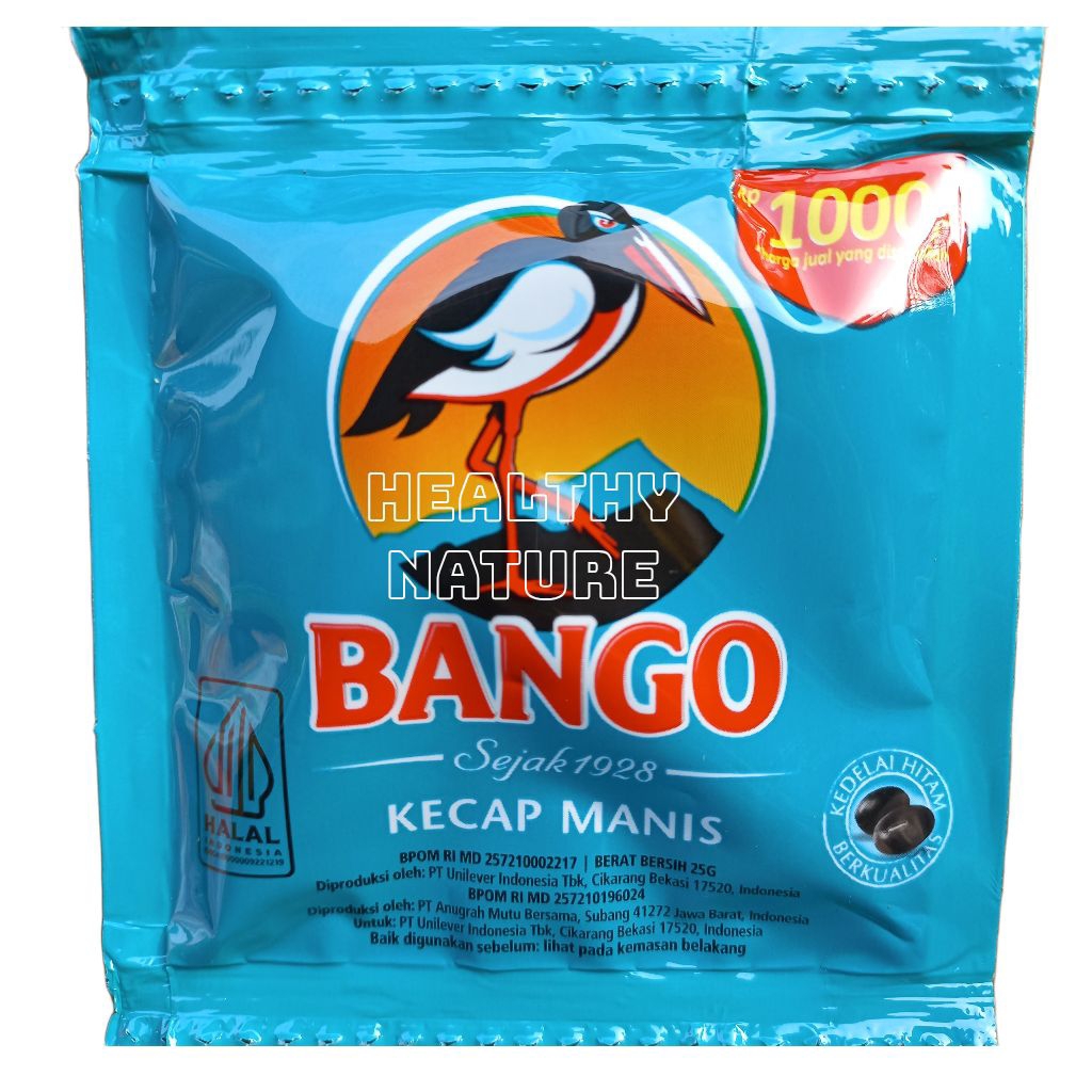 

Kecap bango eceran 1.000 ( 1 lusin ) @25 gram