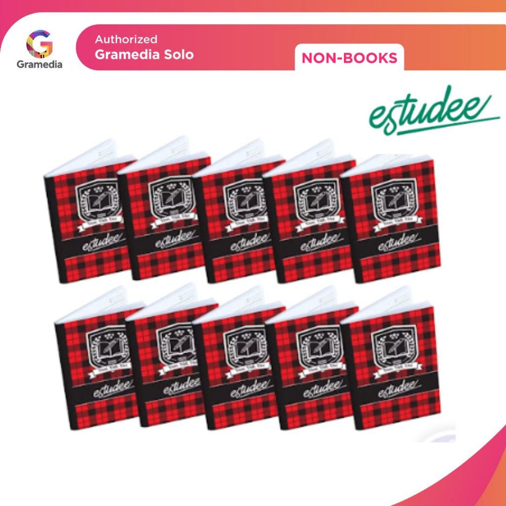 

Gramedia - Estudee F B5 Tartan Merah Isi 10