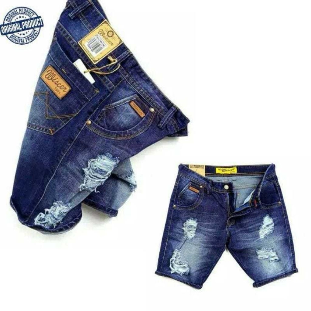 celana pendek pria sobek mc wiscer original
