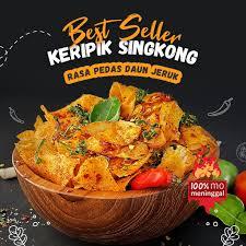 

250 GRAM KRIPIK SINGKOMH BUMBU CIKRUH PEDAS DAUN JERUK