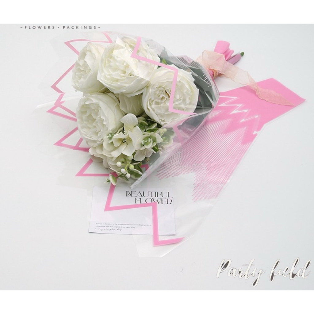 

[1PAK/50PCS] LDYXD Single flower bouquet bag / kertas bunga satu kantong