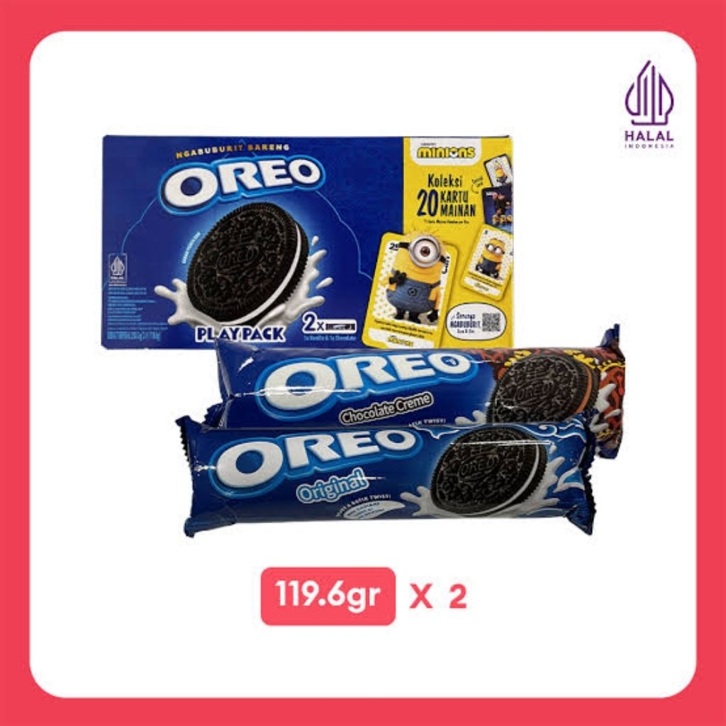 

Oreo Box PlayPack 239,2gr | 1Box isi 2pcs (Coklat & Original)