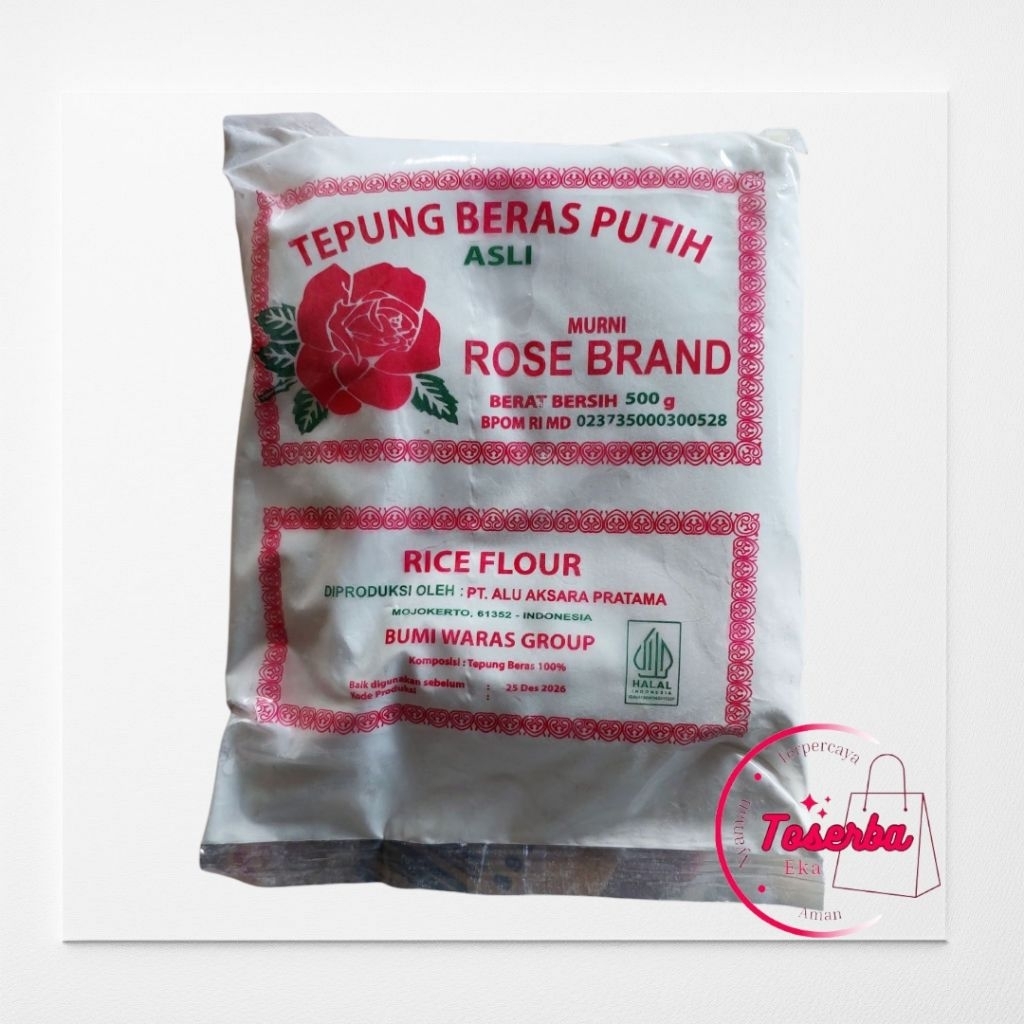 

Tepung Beras Putih Rose Brand Kemasan 500gr