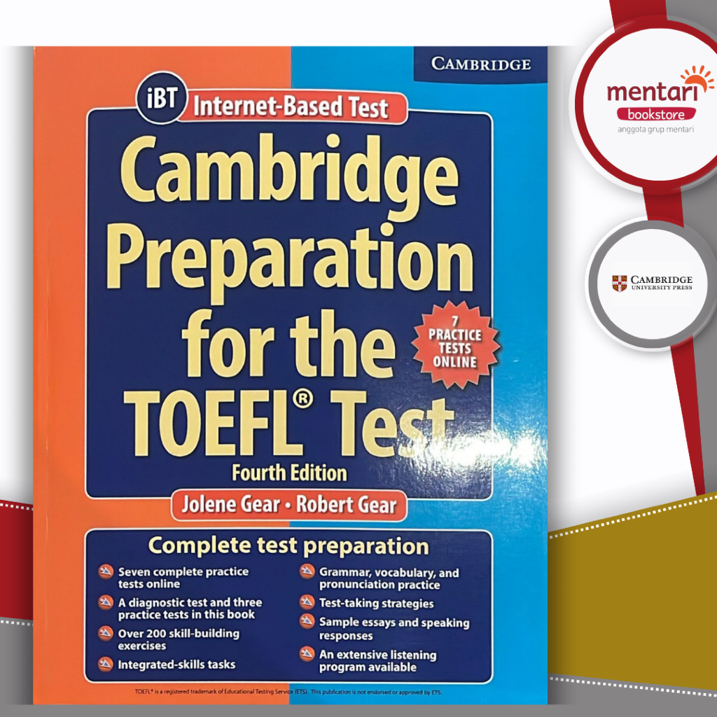 Cambridge Preparation for the TOEFL Test Book with Online Practice Tests 4th Edition
