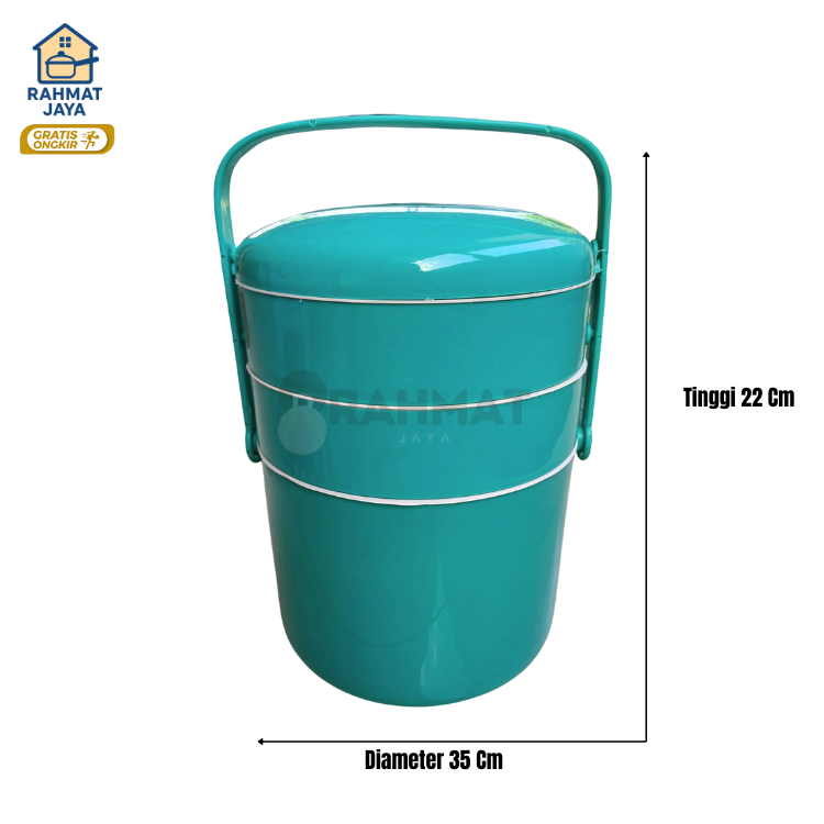 terbaru rantang piknik tamas club susun 3 ukuran besar promo